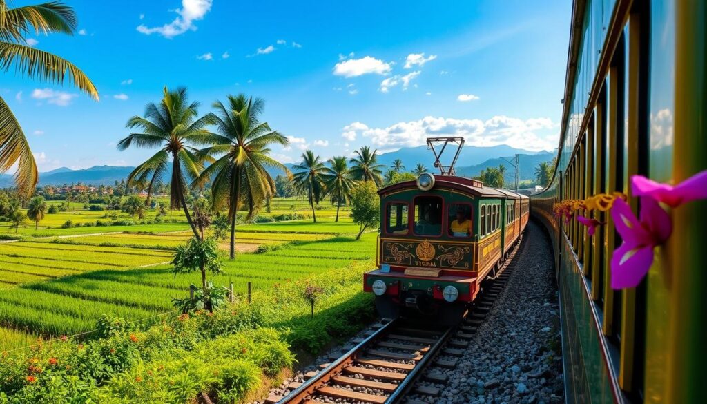 Train travel in Thailand