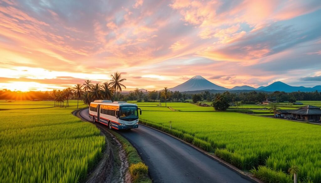 bus travel Indonesia