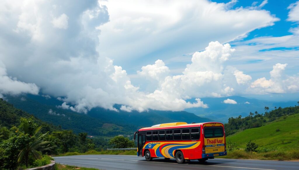 travel by bus in Thailand